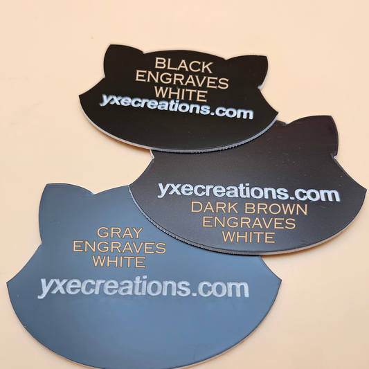 Two-Tone Engravable Acrylic - Dark Brown - Engraves White