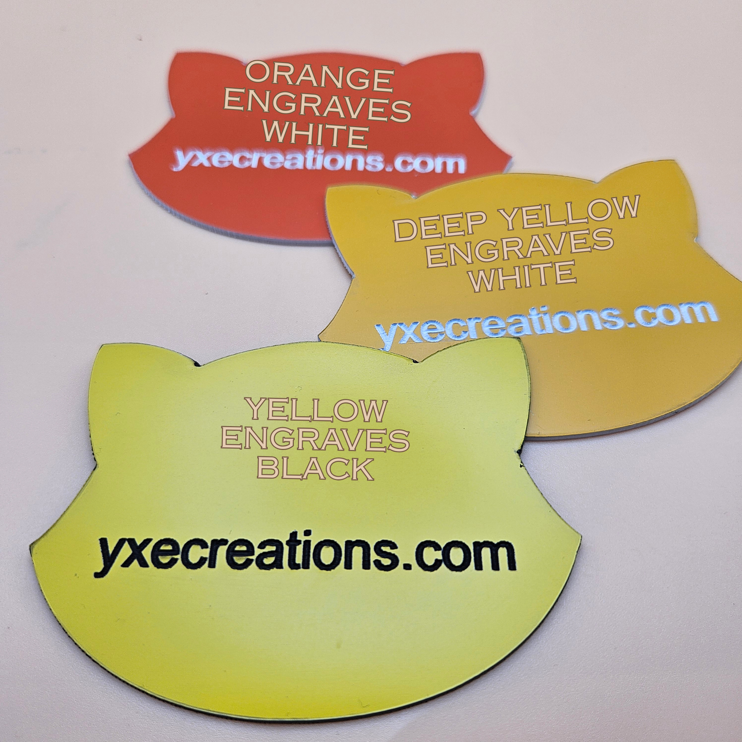 Two-Tone Engravable Acrylic - Yellow - Engraves Black