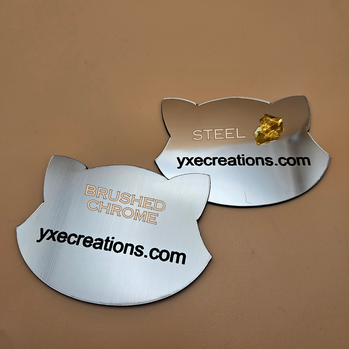 Two-Tone Engravable Acrylic - Stainless Steel - Engraves Black