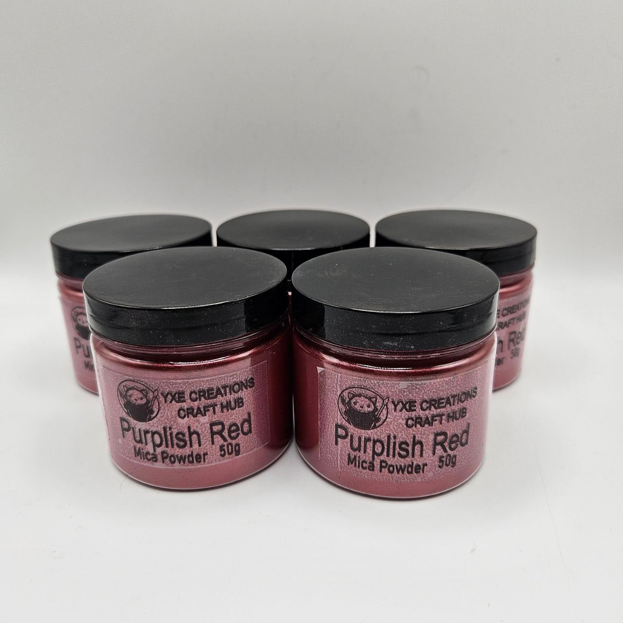 Purplish Red - Mica Powder in 50 g jar