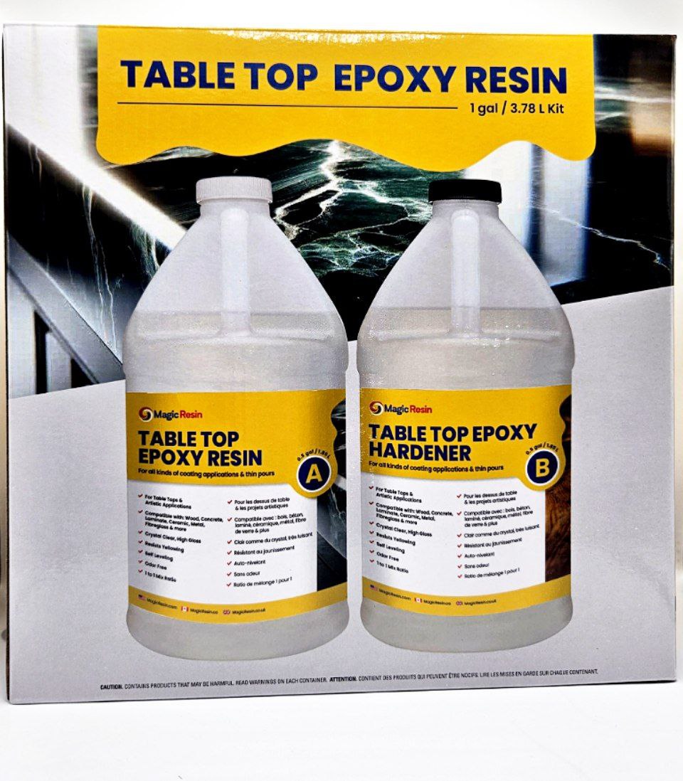 table top epoxy resin - 1 gal - full kit