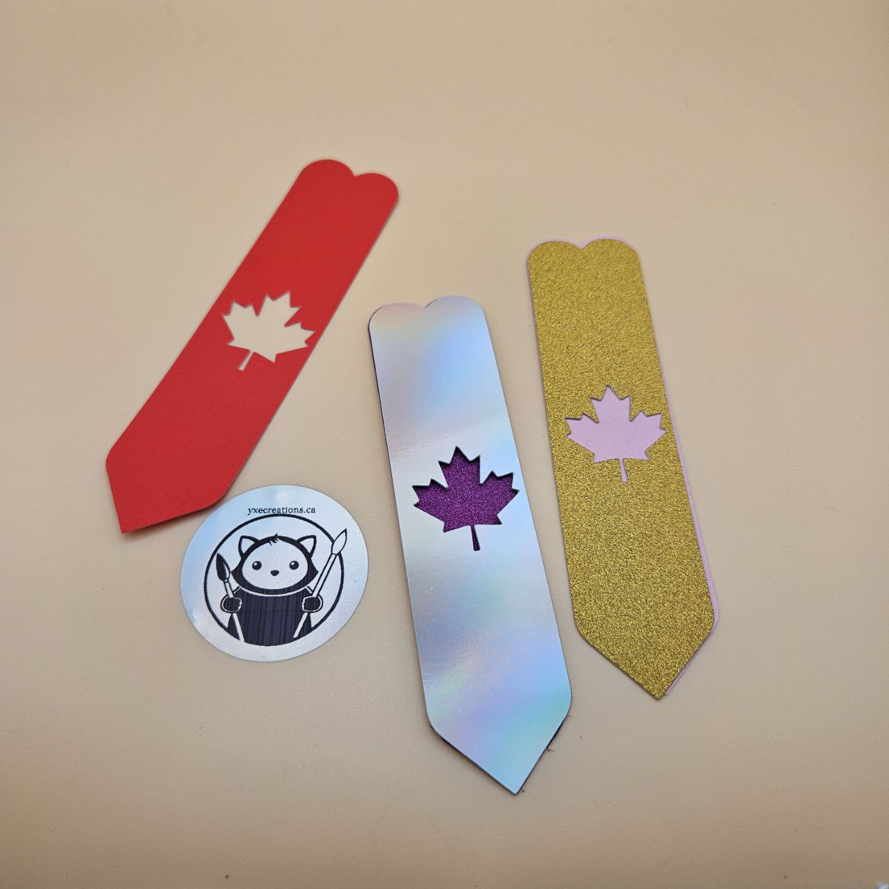 Paper Blank - Maple Leaf and Heart