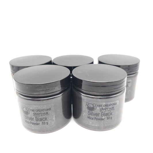 Mica Powder - Silver Black