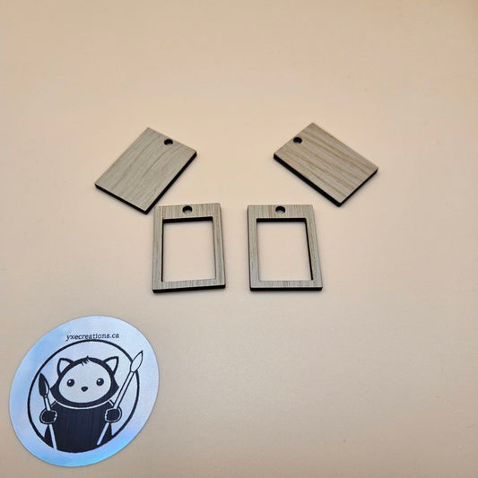 Rectangle Resin Fill and Design Blanks