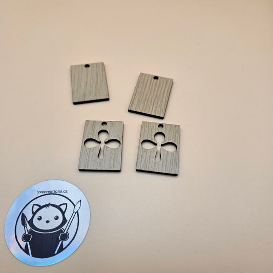 Rectangle Clubs Resin Fill and Design Blanks