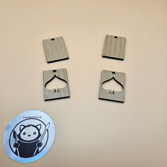 Rectangle Spades Resin Fill and Design Blanks