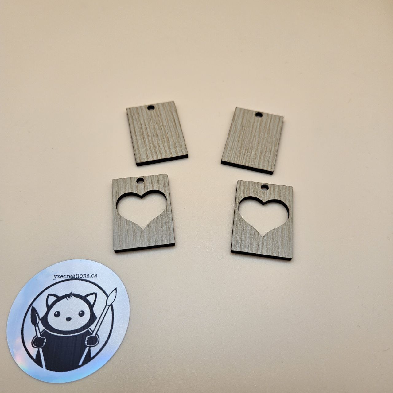 Rectangle Hearts Resin Fill and Design Blanks