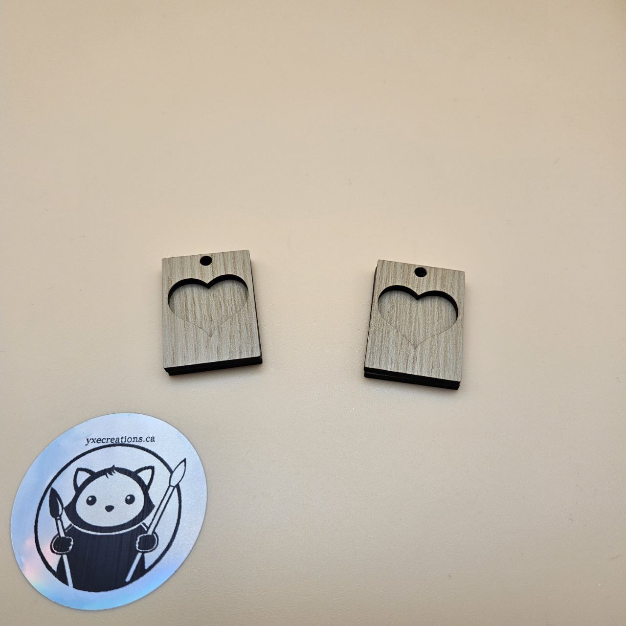 Rectangle Hearts Resin Fill and Design Blanks