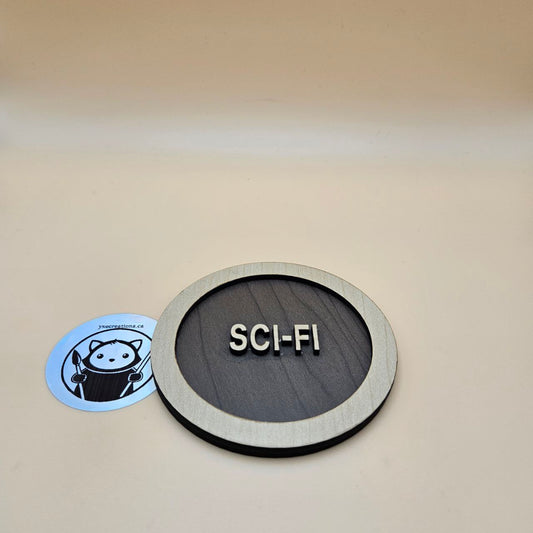 Custom Genre Bookshelf Tag - Sci-Fi