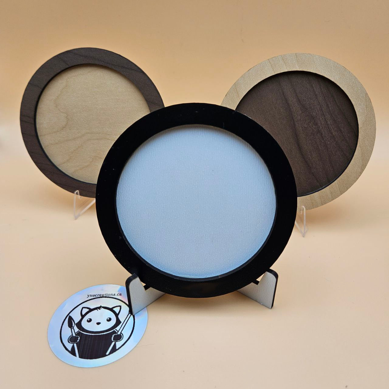 Sublimation Ready Design Plywood Blanks - Circle Frames