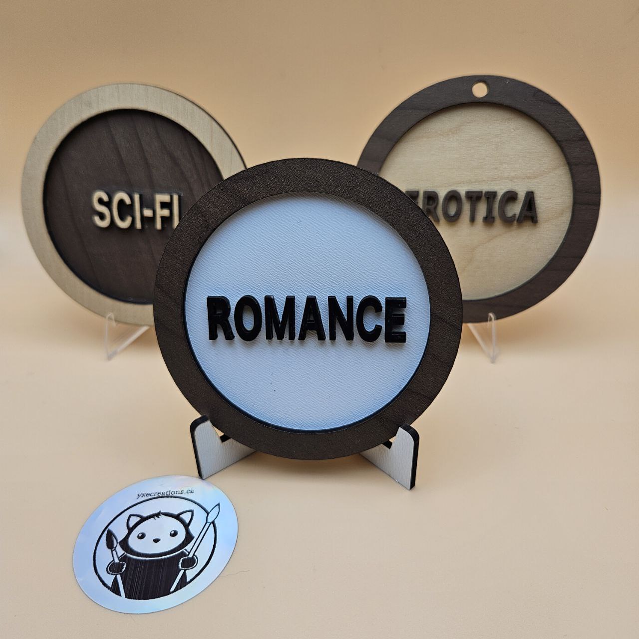 Custom Genre Bookshelf Tag - Romance