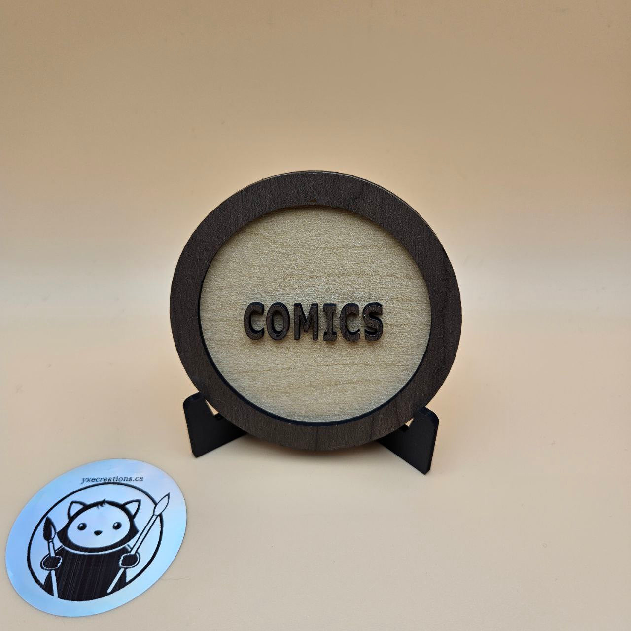 Custom Genre Bookshelf Tag - Comics