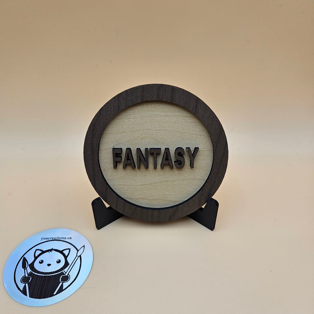 Custom Genre Bookshelf Tag - Fantasy