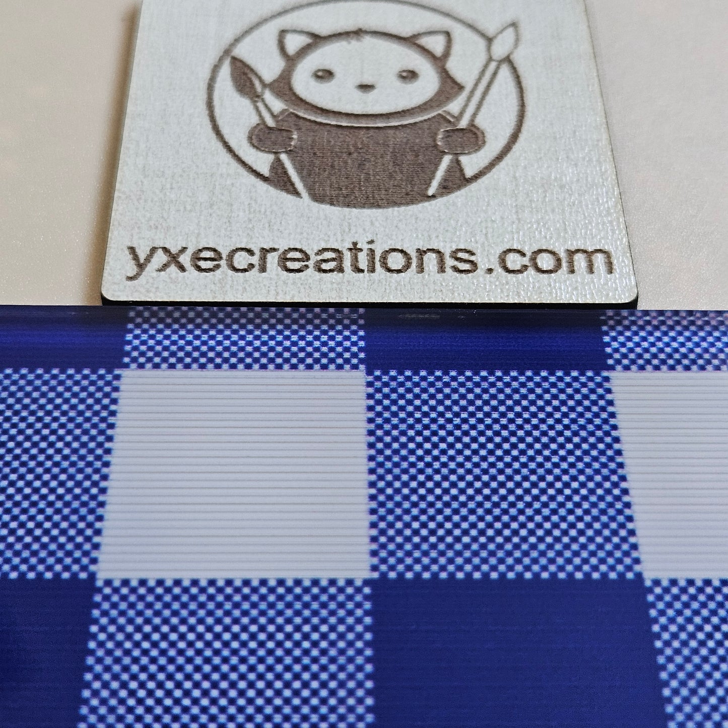 Blue Checkers - Next Level Sheet