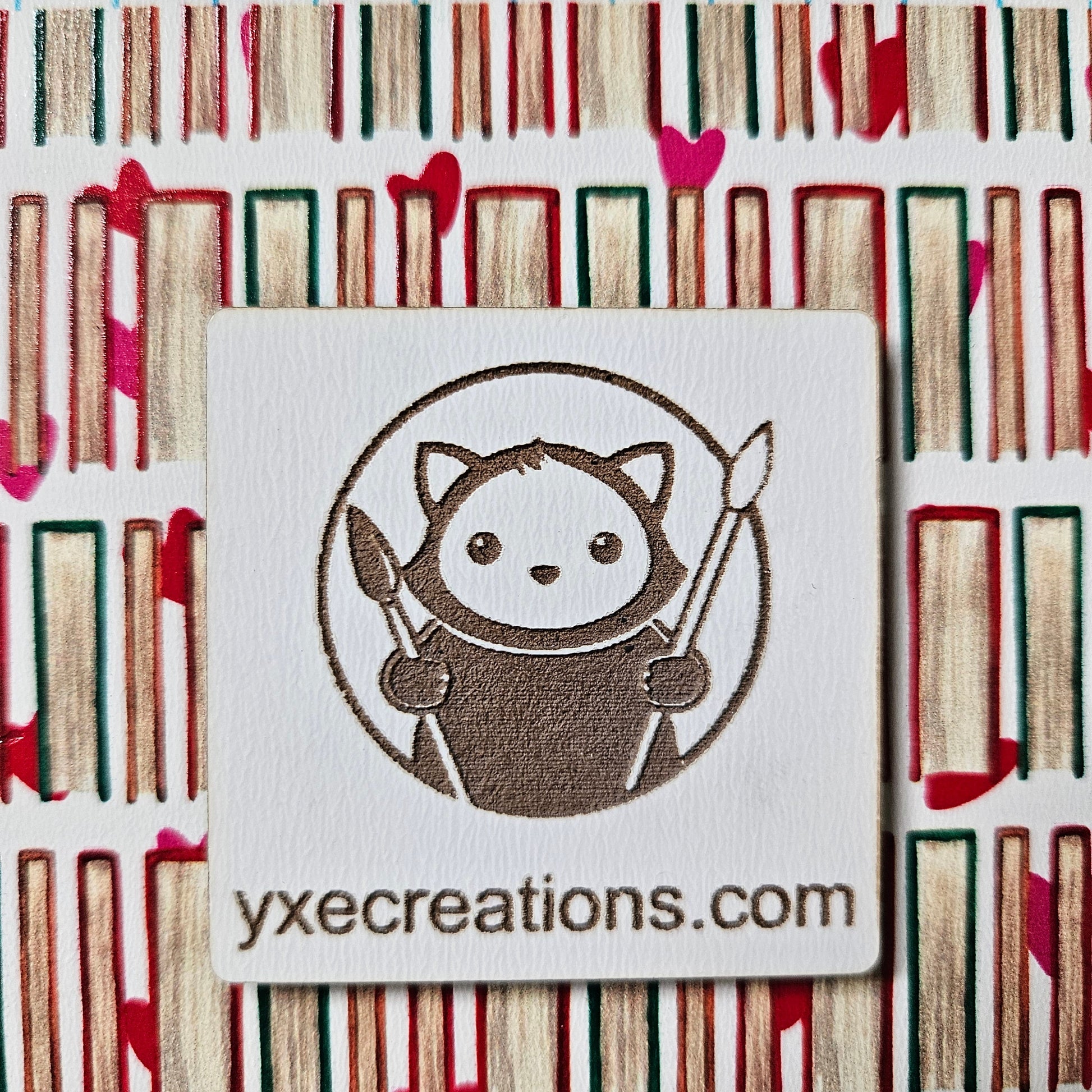 Next Level Sheets - Printed Acrylic and Plywood - Books ans Hearts Close Up