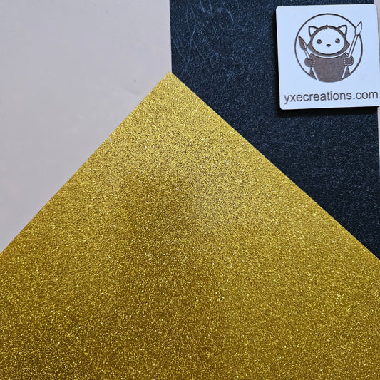 Glitter Acrylic Sheet - Opaque Gold