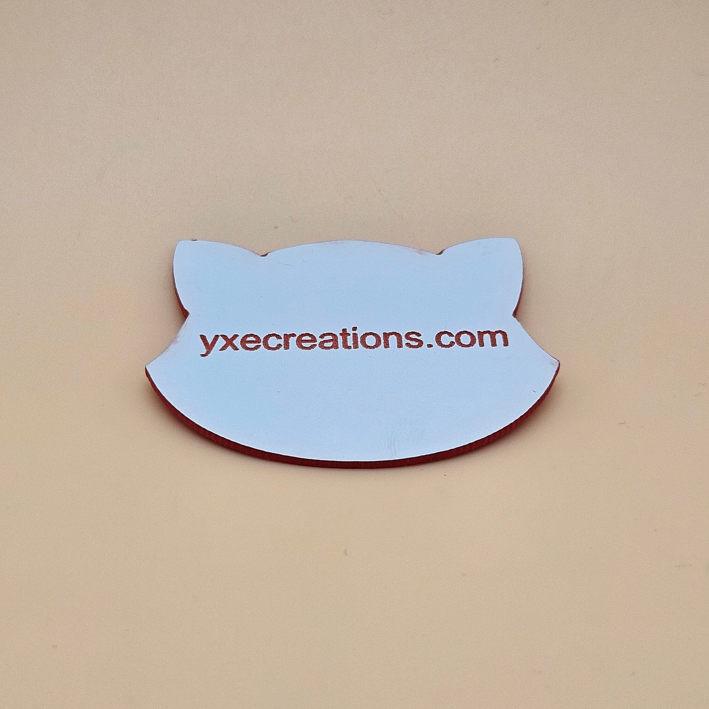 Two-Tone Engravable Acrylic - White - Engraves Red