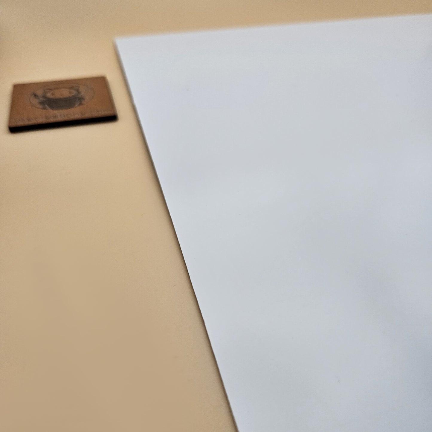 Two-Tone Engravable Acrylic - Light Blue - Engraves White