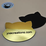 Two-Tone Engravable Acrylic - Gold - Engraves Black