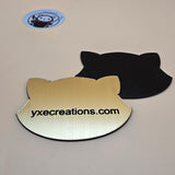 Two-Tone Engravable Acrylic - Brushed Yellow Gold - Engraves Black