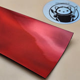 Holographic Glossy - Laser Red - Laserable Leatherette - PU Matherial