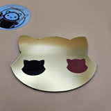 Three-Tone Engravable Acrylic - Brushed Gold Engraves Red & Black