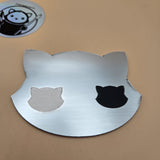 Three-Tone Engravable Acrylic - Brushed Chrome Engraves Black and White