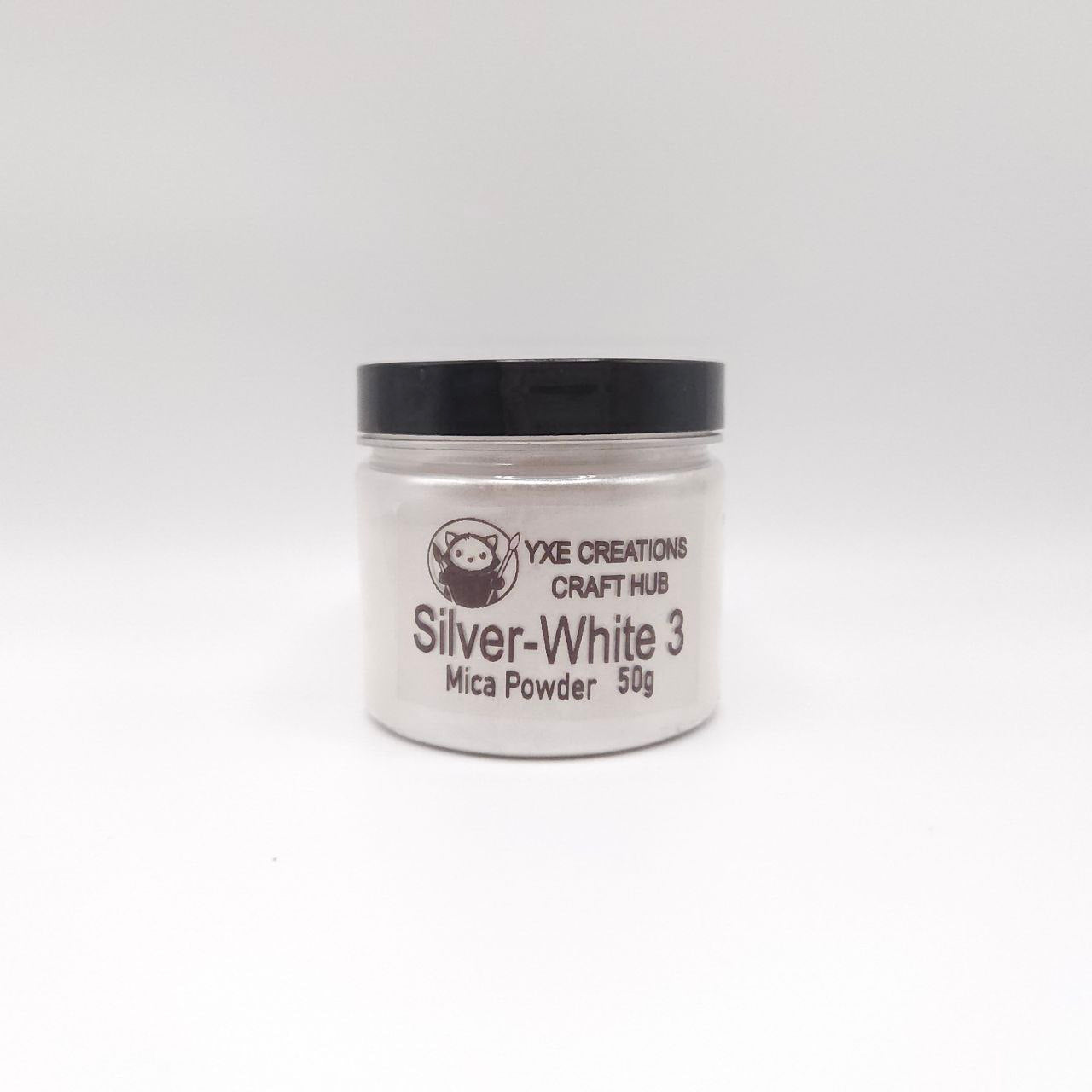 Silver White - Mica Powder - 50g jar