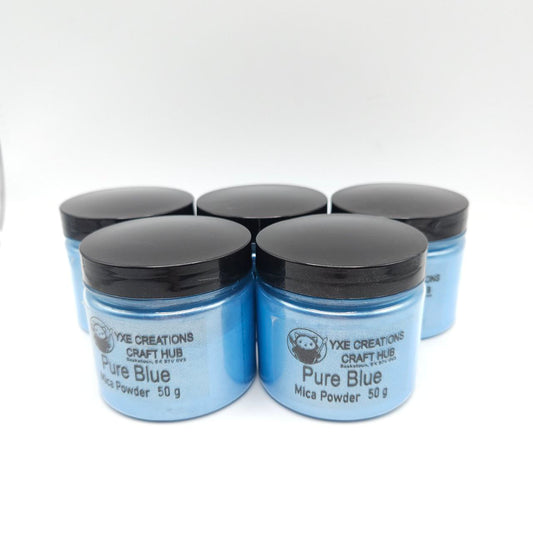 Pure Blue Mica Powder - 50 g jars
