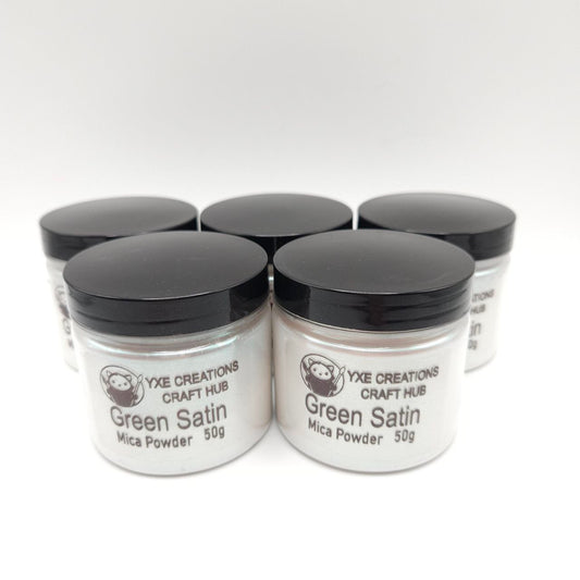 Green Satin - Mica Powder