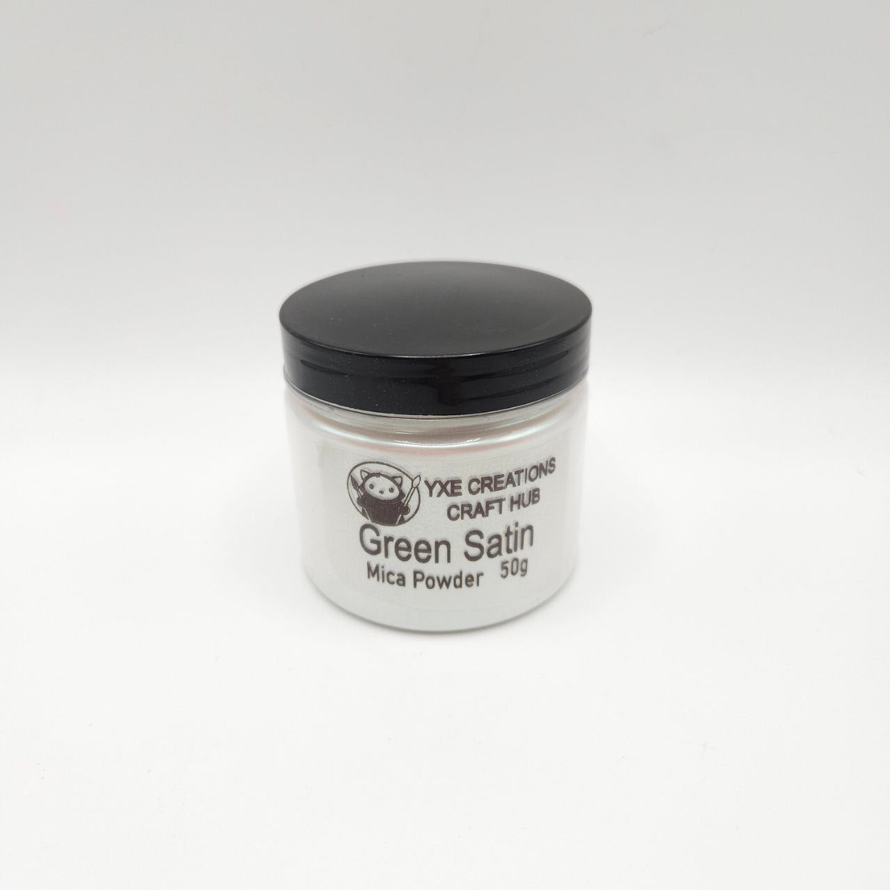 Green Satin - Mica Powder - 50g jar