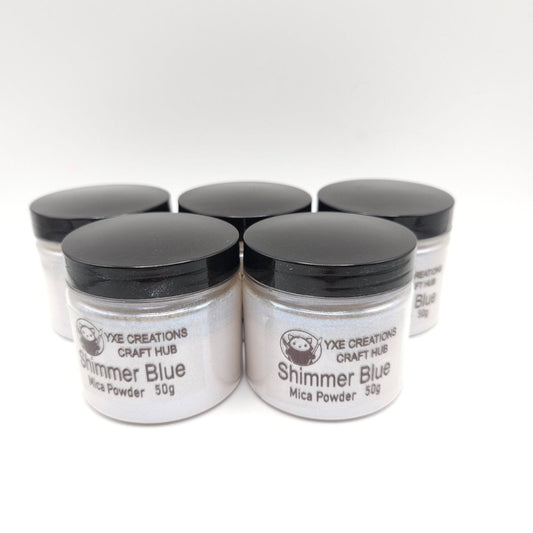 Shimmer Blue - Mica Powder - 50g jars