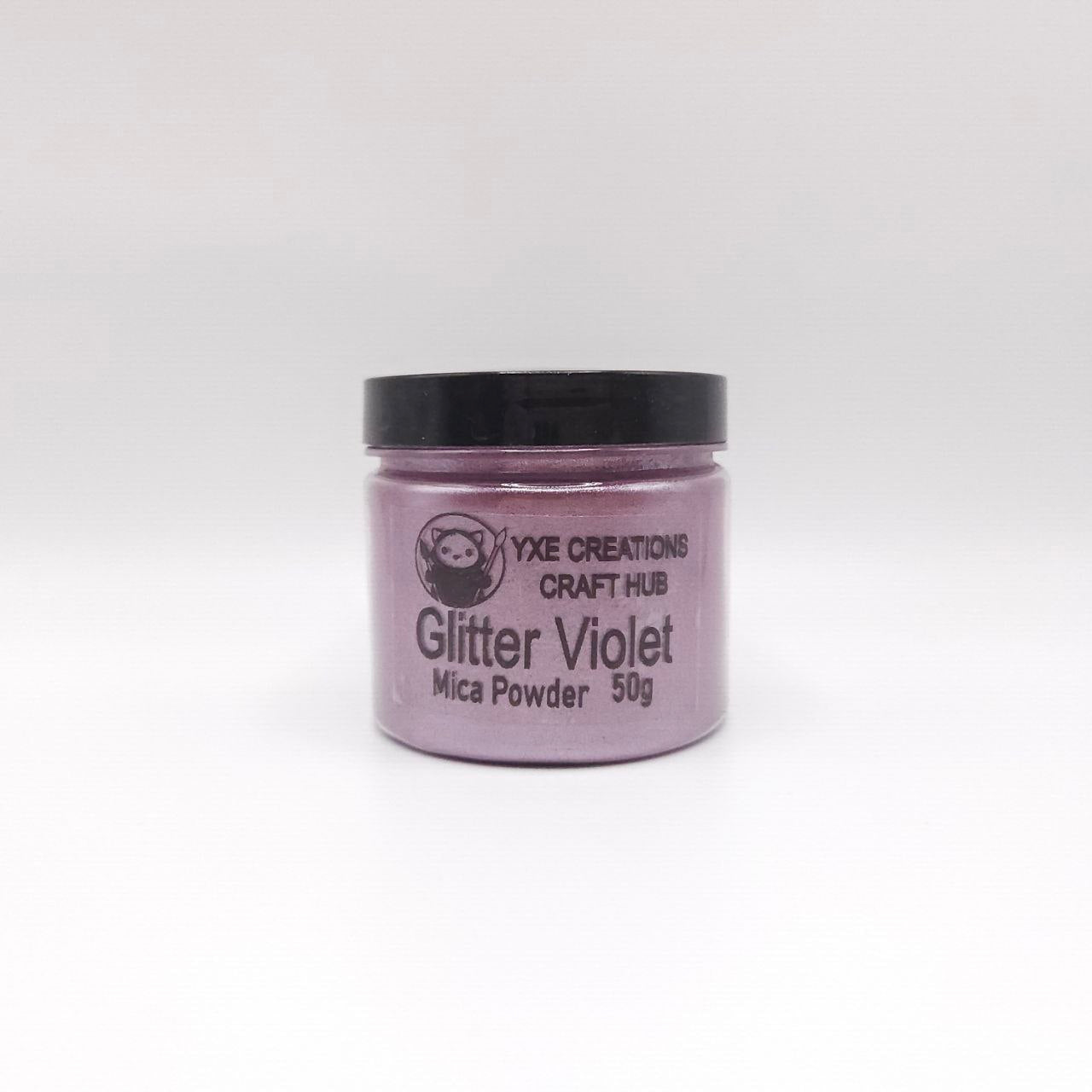 Glitter Violet Mica Powder - 50 g jar
