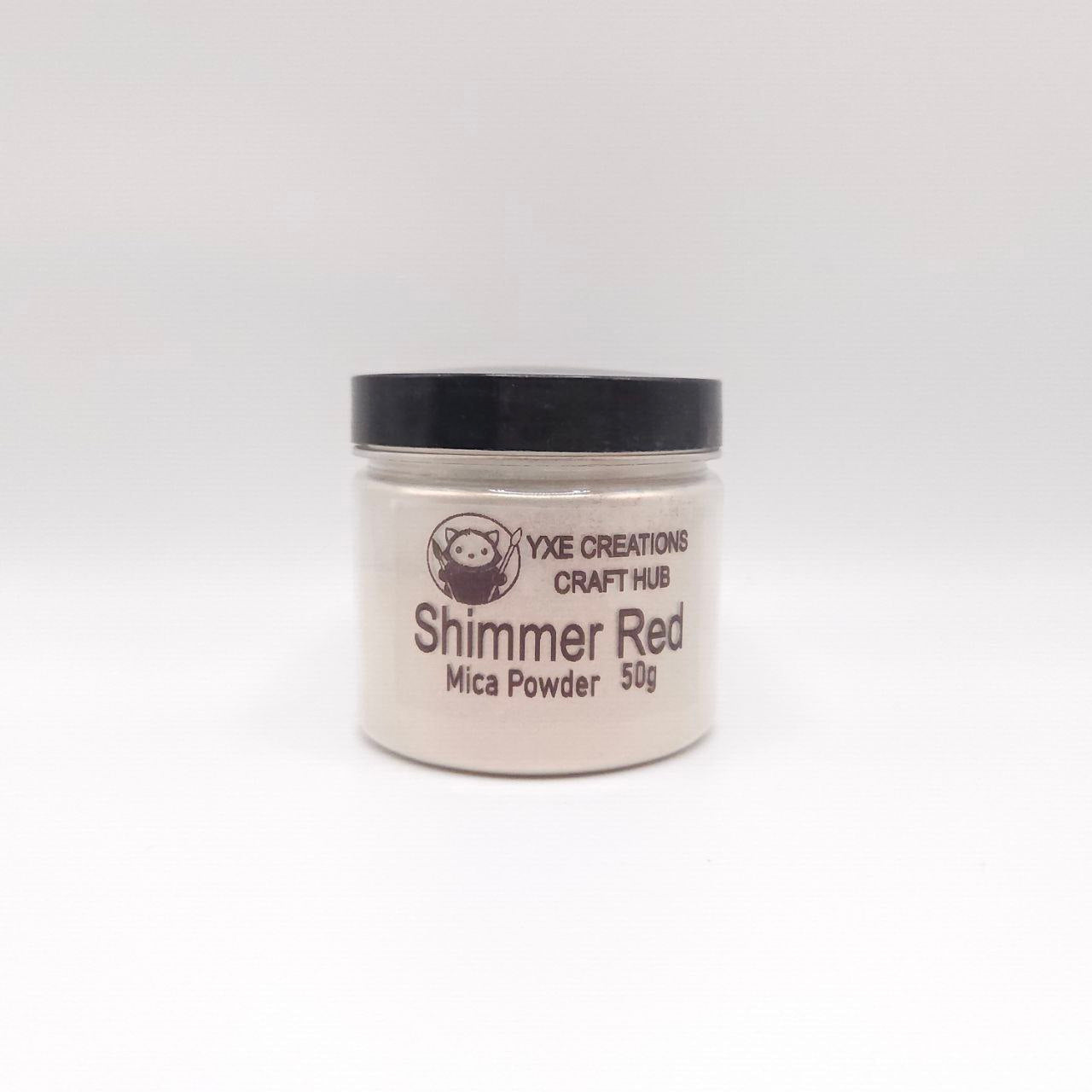 Shimmer Red Mica Powder - 50 g jar