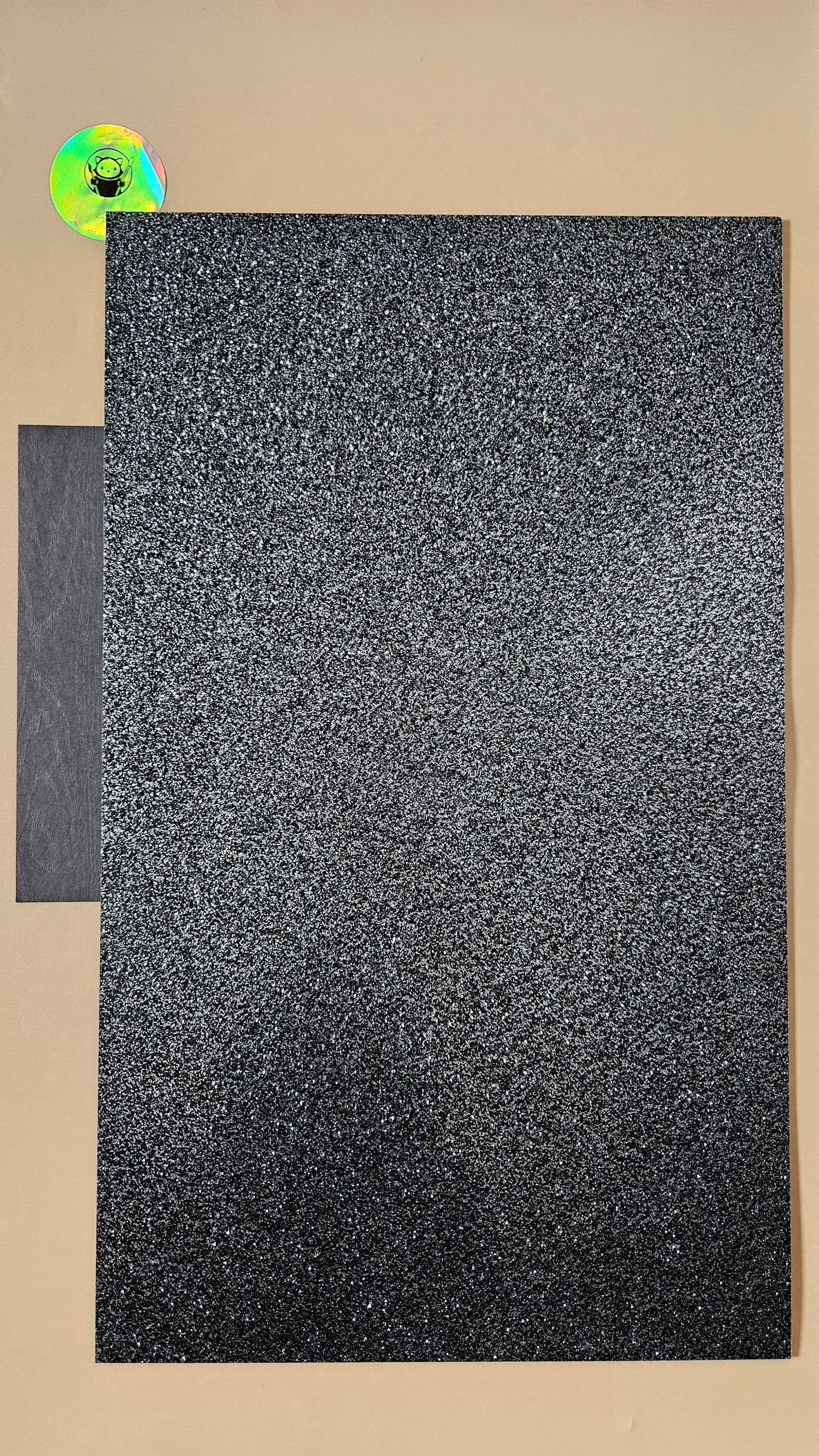 Acrylic Sheets - Black Glitter