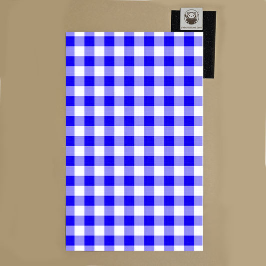 Next Level Sheet - Printed Acrylic and Plywood Sheets - Blue Plaid