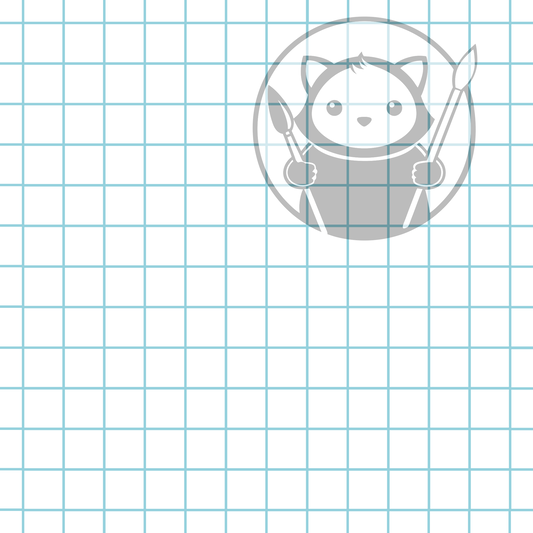 Next Level Sheets - Printed Acrylic and Plywood -  Blue Squared Paper Pattern