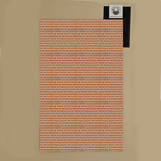 Next Level Sheet - Printed Acrylic and Plywood Sheets - Red Bricks With White