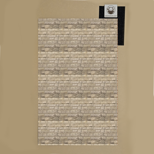 Next Level Sheet - Printed Acrylic and Plywood Sheets - White Old Older Bricks