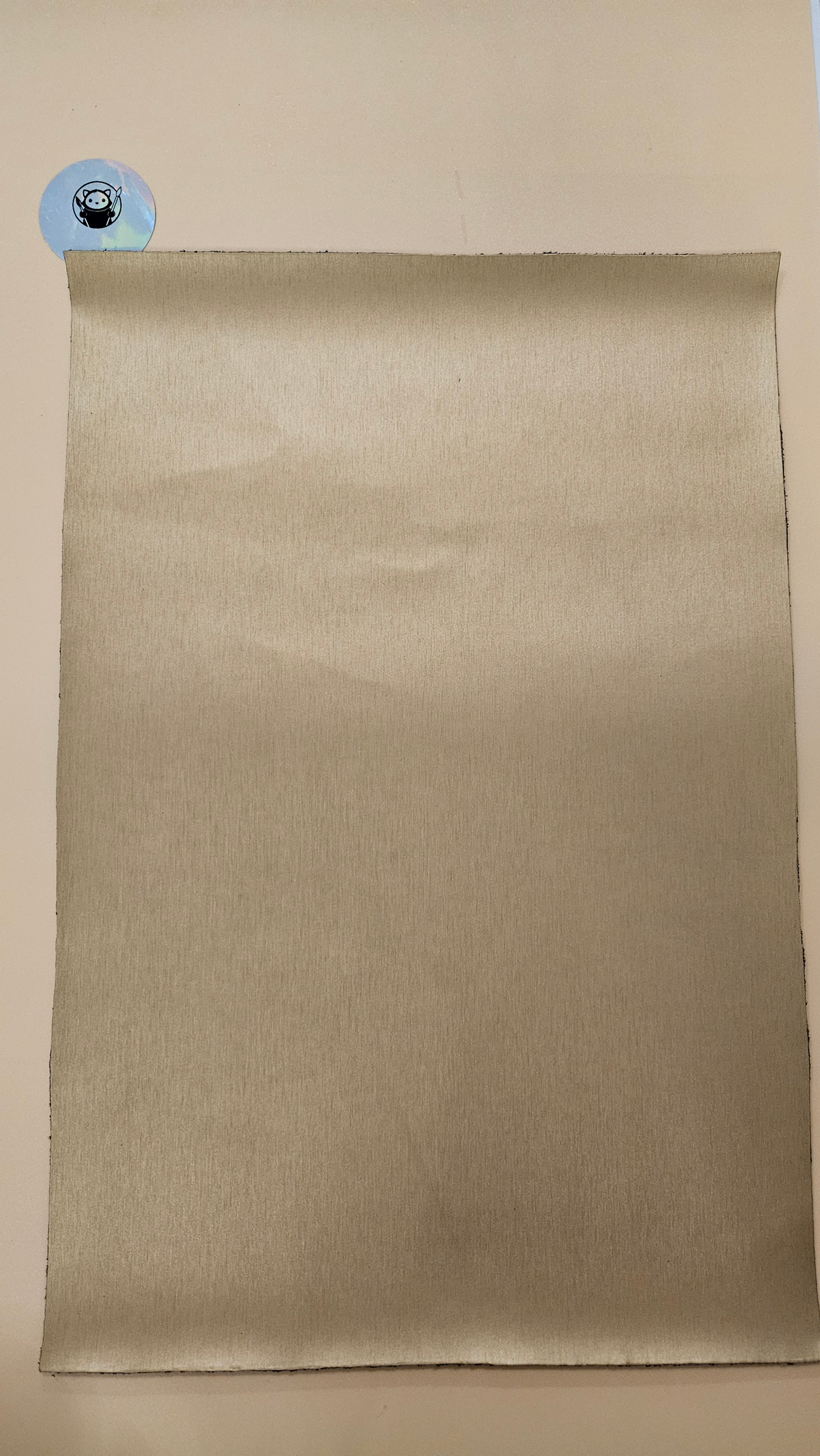 Brushed Gold - Engraves Black - Leatherette Sheet – PU Material - Sheet