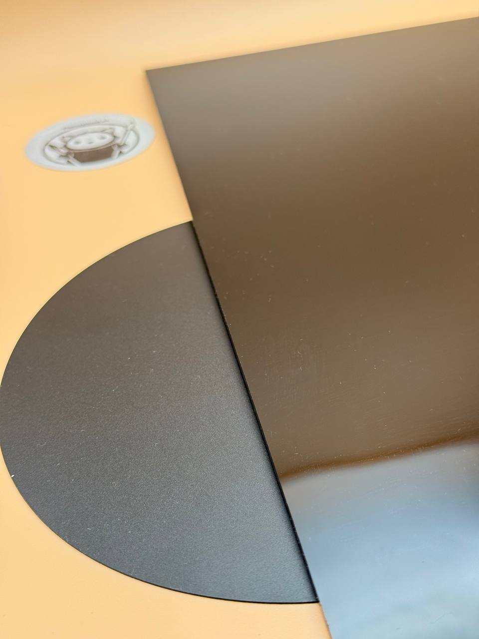 Double Sided glossy and frosted Back Acrylic Sheet