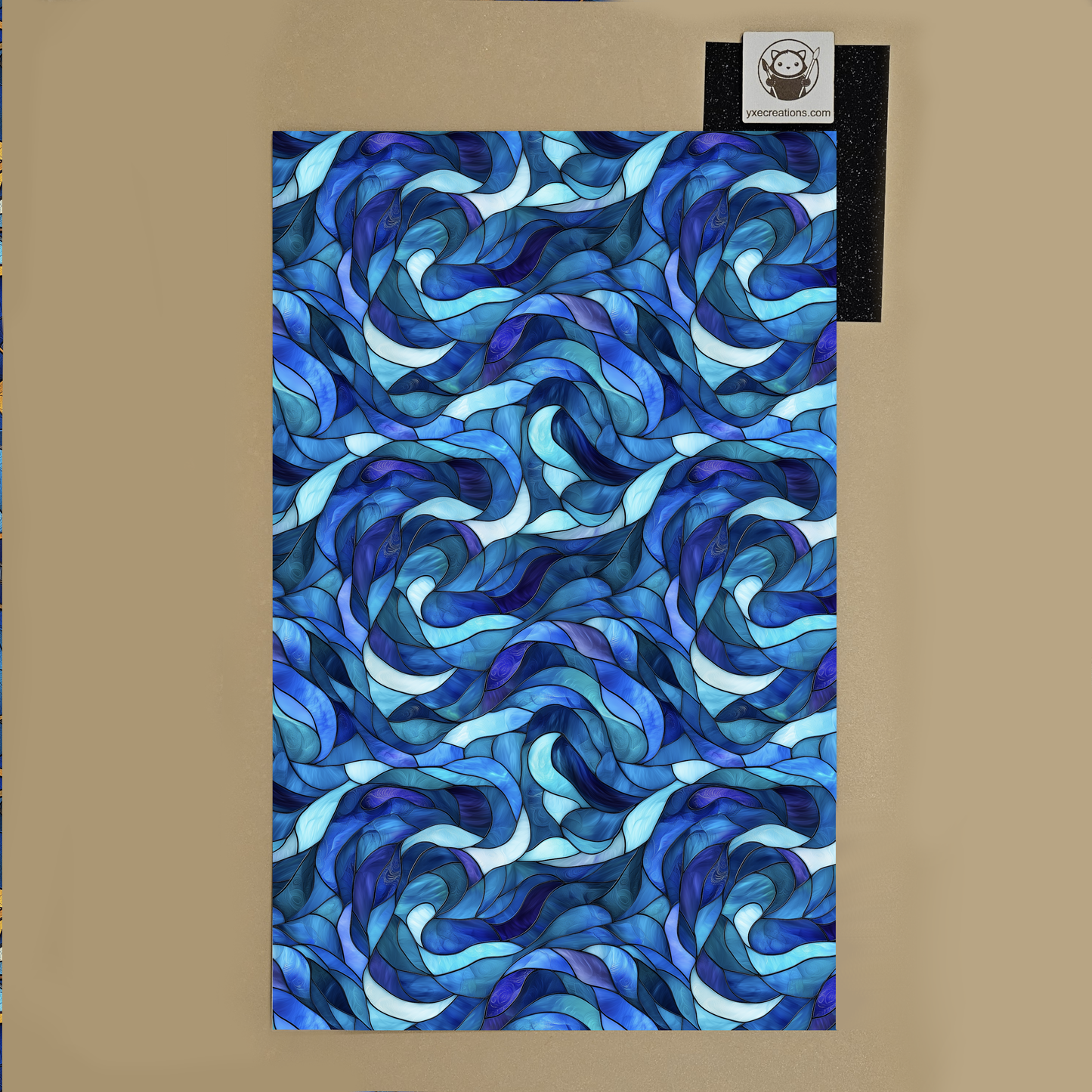 Stained Glass Imitation - Blue Ocean - Next Level Sheet
