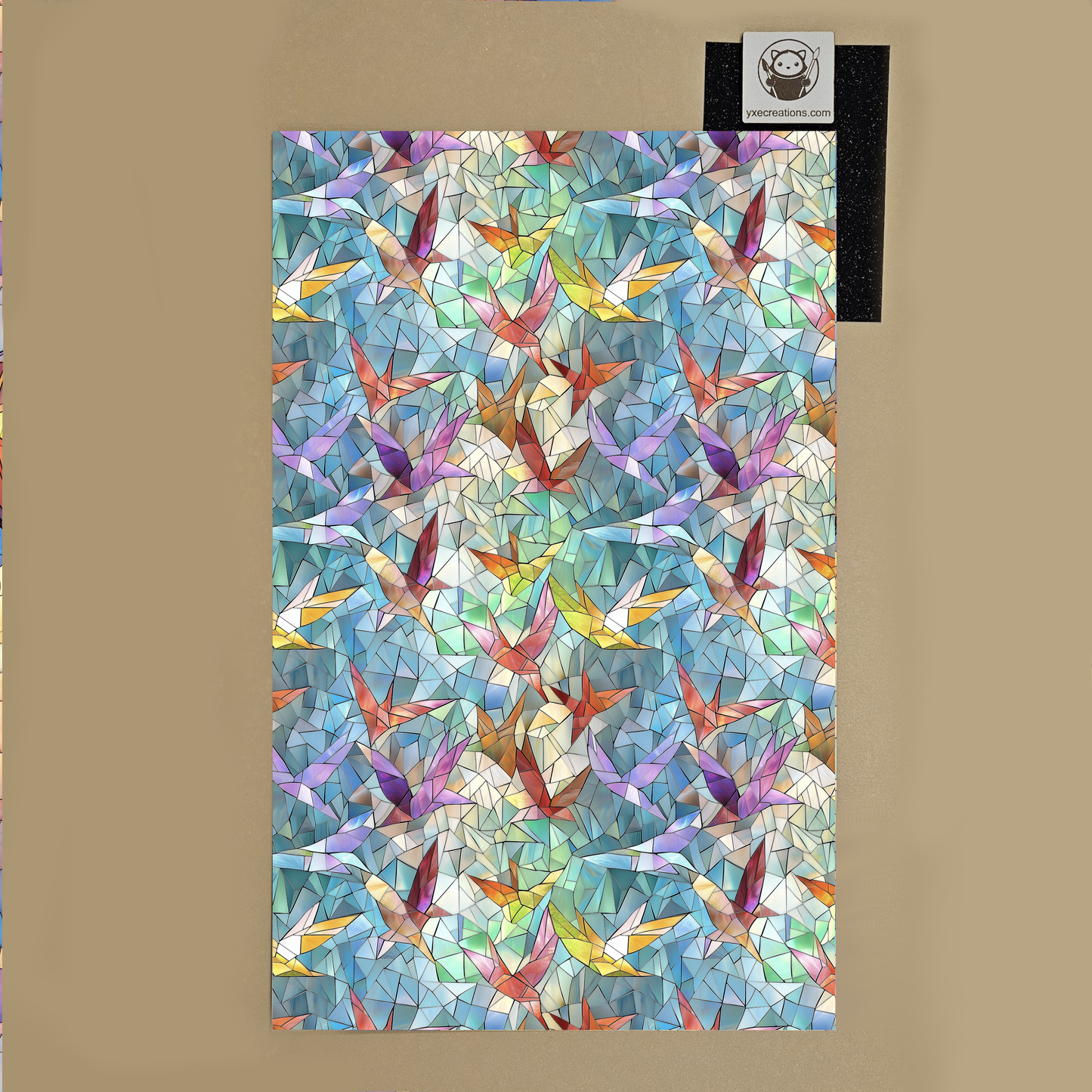 Stained Glass Imitation - Paper Crane - Next Level Sheet