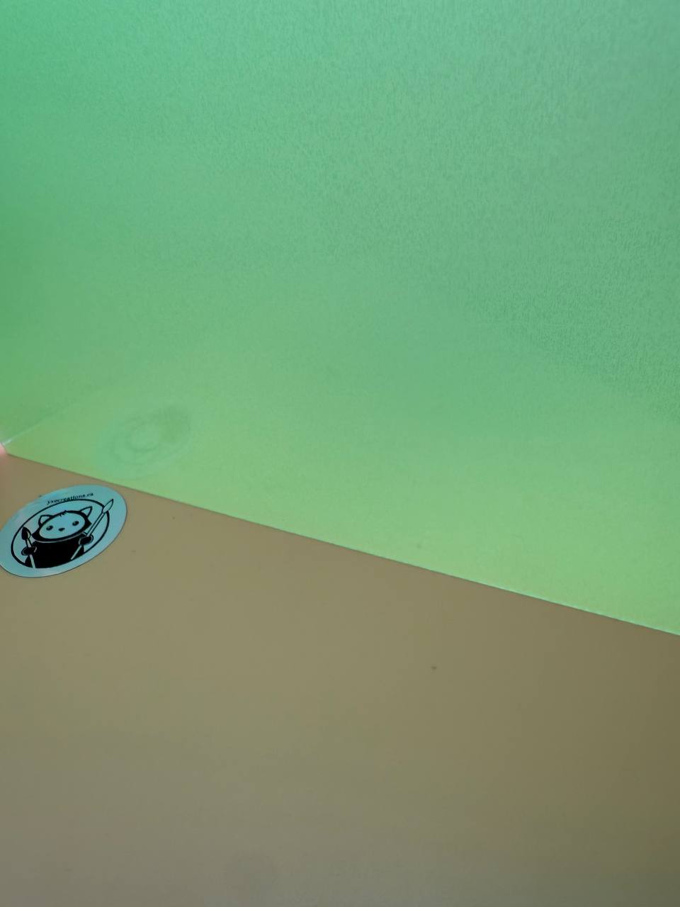 Glow in the Dark Green Acrylic sheet for Crafts from YXE Creations Craft Hub