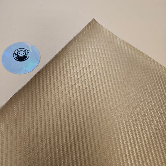 Gold Carbon Fiber - Engraves Black - Leatherette Sheet – PU Material -  Corner