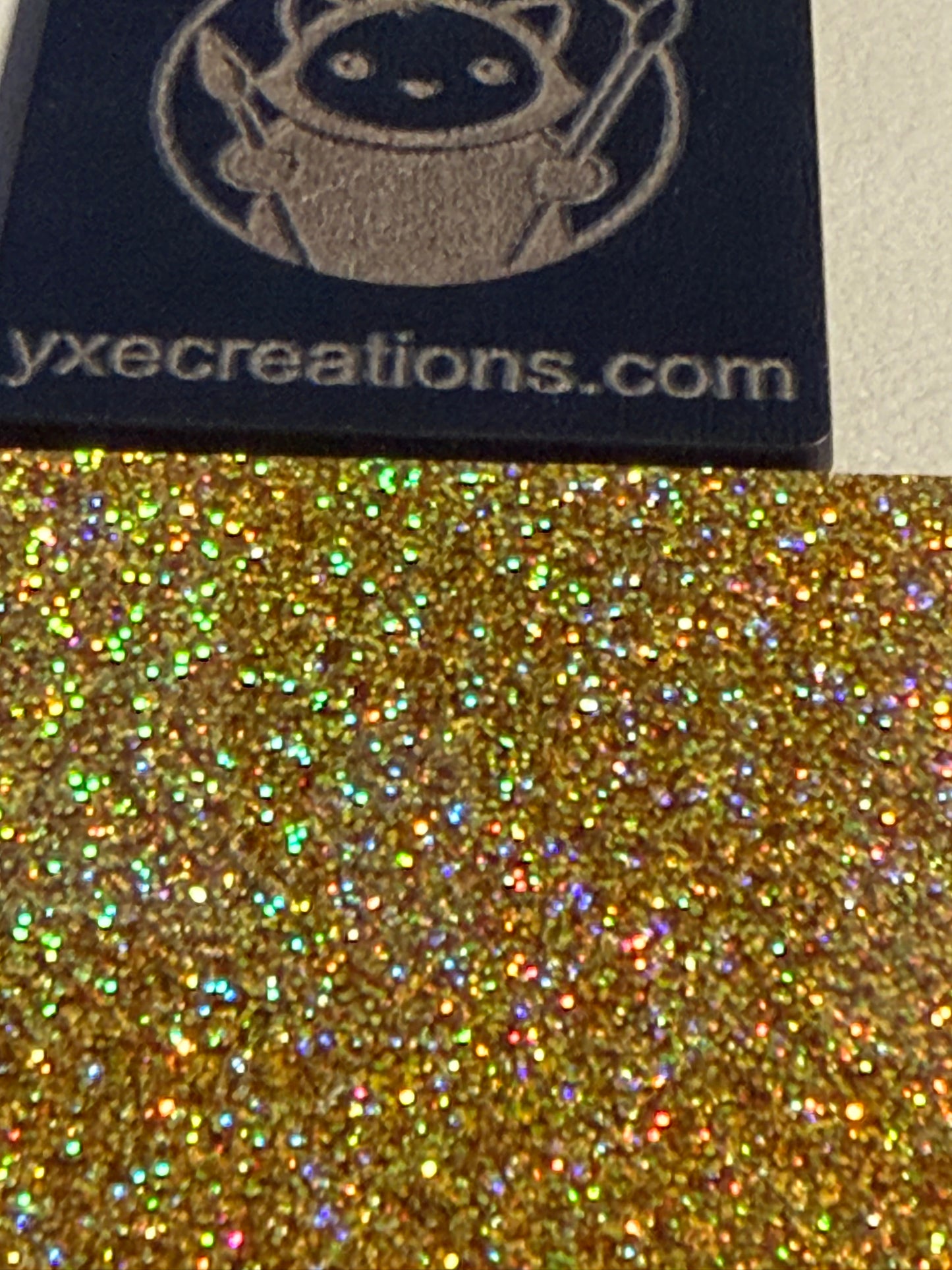 Gold Glitter Acrylic Preview