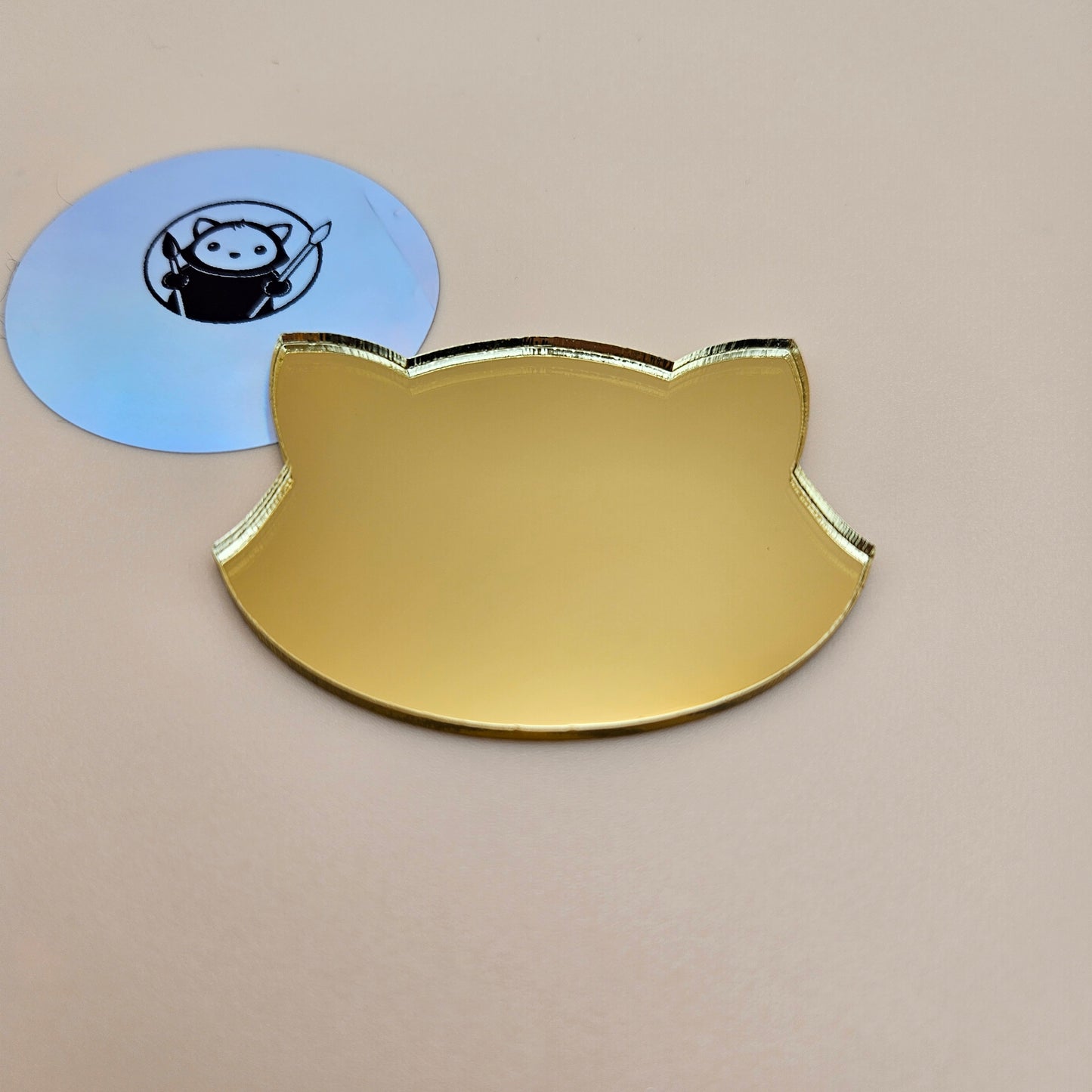 Gold Mirror Acrylic Sample Swatch
