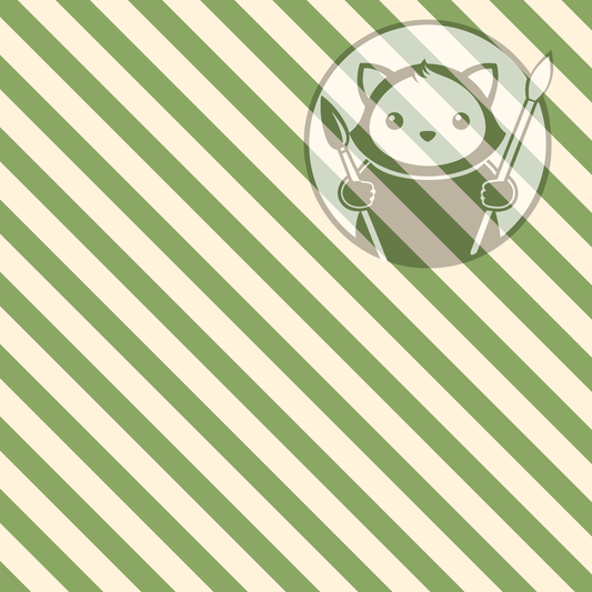 Next Level Sheet - Printed Acrylic and Plywood - Green Stripes Pattern