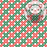 Green, Red and White Diamond - Next Level Sheet