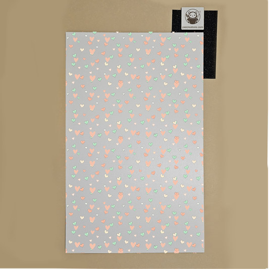 Next Level Sheet - Printed Acrylic and - Heaerts Hearts - Preview